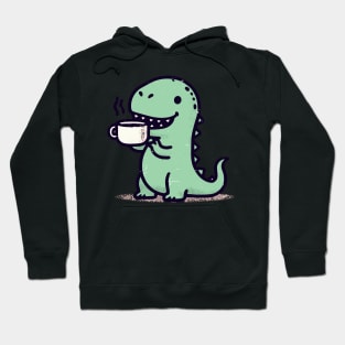 Retro kawaii tea rex tyrannosaurus Hoodie